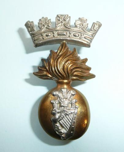 Princess Victorias Royal Irish Fusiliers (RIF) ( 87th & 89th Foot) Victorian / Edwardian Issue Bi-metal Cap Badge