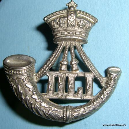Durham Light Infantry ( DLI ) (68th & 106th LI) Victorian White Metal Other Ranks Cap Badge