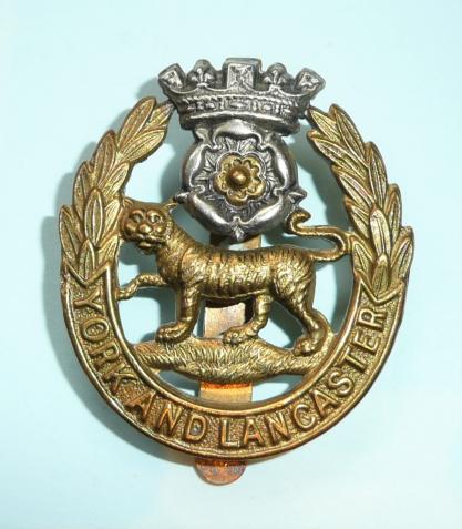 The York and Lancaster Regiment ( 65th & 84th Foot) Other Ranks Bi-Metal Cap Badge