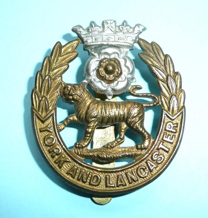 The York and Lancaster Regiment ( 65th & 84th Foot) Other Ranks Bi-Metal Cap Badge