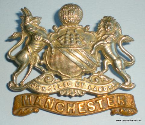 The Manchester Regiment (63rd & 96th Foot) Victorian / Edwardian Bi-Metal Other Ranks Cap Badge