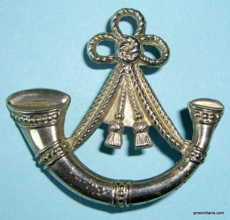 Oxfordshire & Buckinghamshire Light Infantry (43rd & 52nd Foot) Victorian / Edwardian Issue Other Ranks White Metal Cap Badge