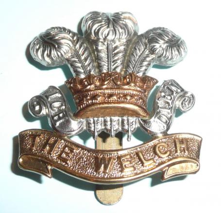 The Welch Regiment (41st & 69th Foot) Other Ranks Bi-metal Cap Badge