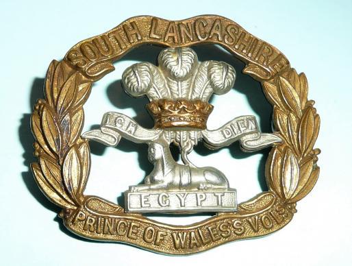 South Lancashire Regiment (The Prince of Wales's Volunteers)  (40th & 82nd Foot) Victorian / Edwardian Issue Other Ranks Bi-metal Cap Badge