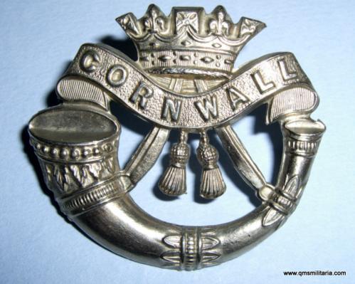The Duke of Cornwalls Light Infantry (32nd & 46th Foot) Victorian / Edwardian Issue Other Ranks White Metal Cap Badge