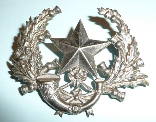 The Cameronians (Scottish Rifles) (26th & 90th Foot) Other Ranks White Metal Cap Badge