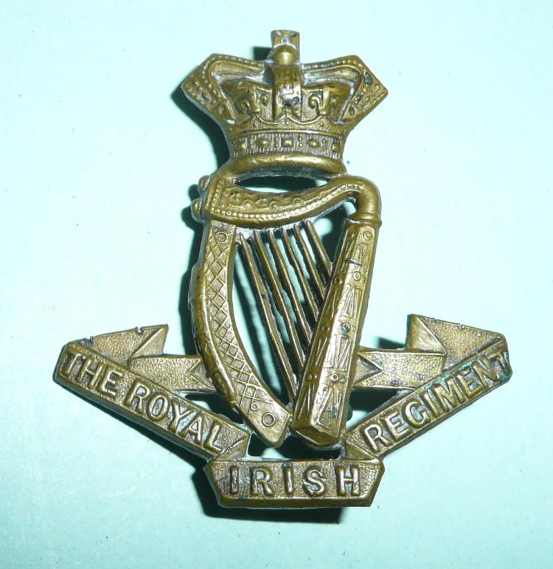 The Royal Irish Regiment (18th Foot) Other Ranks Brass Cap Badge