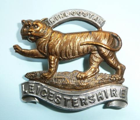 The Leicestershire Regiment (17th Foot) Victorian / Edwardian Issue Other Ranks Bi-metal Cap Badge