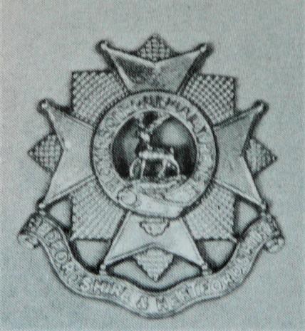The Bedfordshire & Hertfordshire Regiment (16th Foot) Other Ranks White Metal Cap Badge