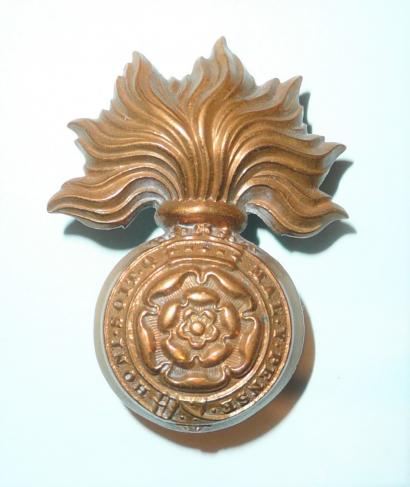 The Royal Fusiliers Regiment (City of London Regiment) (7th Foot)  - Small Pattern Other Ranks Brass Cap Badge