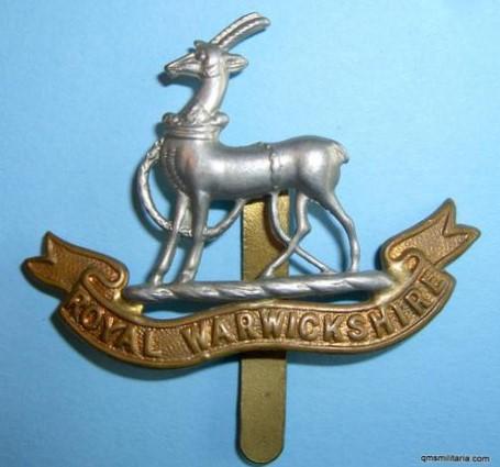 The Royal Warwickshire Regiment (6th Foot) Other Ranks Bi-metal Cap Badge