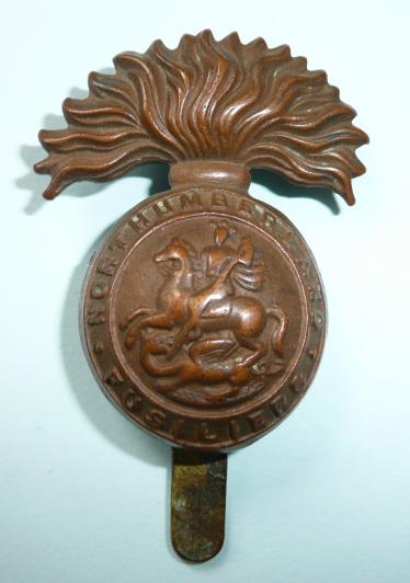 The Northumberland Fusiliers (5th Foot) Other Ranks Brass Cap Badge