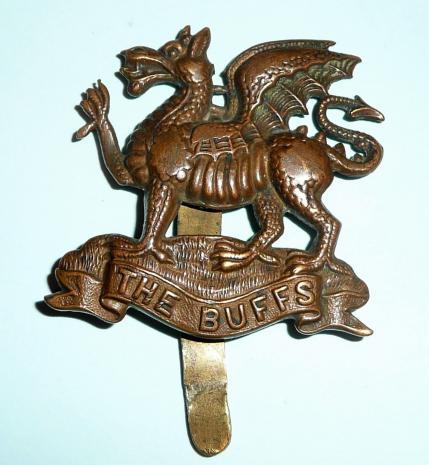 The Buffs (East Kent) Regiment (3rd Foot) Other Ranks Brass Cap Badge
