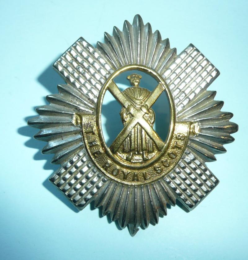 The Royal Scots (Lothian Regiment) (1st Foot) Other Ranks Bi-metal Cap Badge