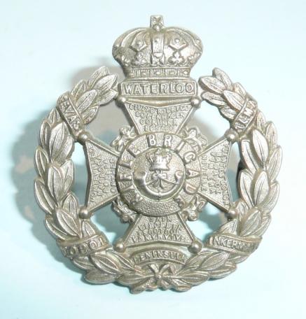 Rifle Brigade (Prince Consort's Own) Small Pattern other Ranks White Metal  Field Service Cap Badge