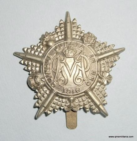 The Guards Machine Gun Battalion Other Ranks White Metal Cap Badge