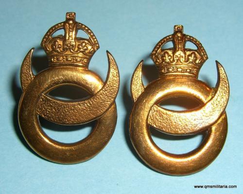 Indian Army - Sikh Regiment Officer 's Collar Badges, pre 1947