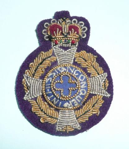 Royal Army Chaplains Department (RACHD) Officers Bullion Cloth Beret Cap Badge
