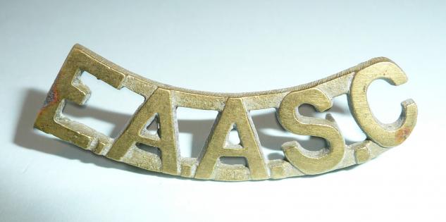 EAASC East African Army Service Corps Cast Brass Shoulder Title
