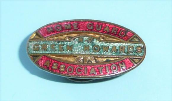 Green Howards- North Riding of Yorkshire- Home Guard Association Enamel Lapel Badge