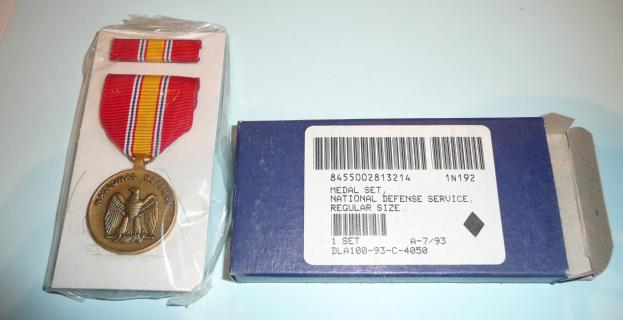 USA American National Defense Service Medal Mint in Original Card Box of Issue