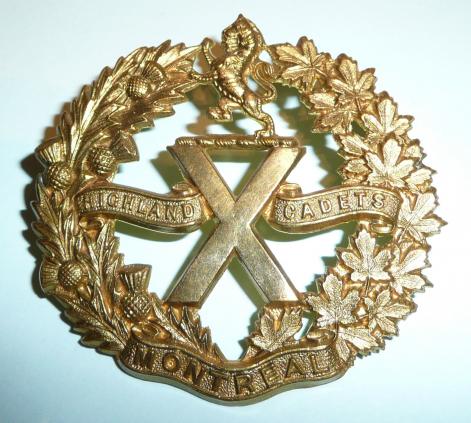 Montreal Highland Cadets Glengarry Badge  - Scully