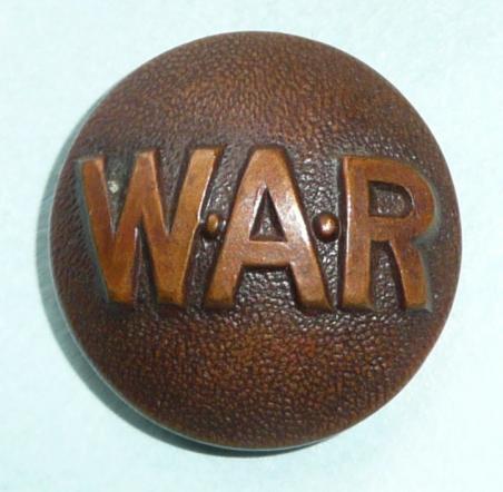 WAR - West African Regiment Officers OSD Bronzed Large Pattern Button, pre 1928