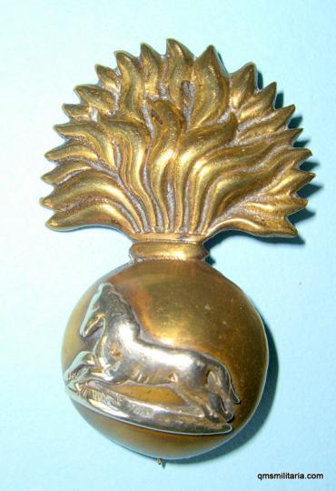 4th Bombay Grenadiers Indian Bi - metal Pagri Grenade Cap Badge