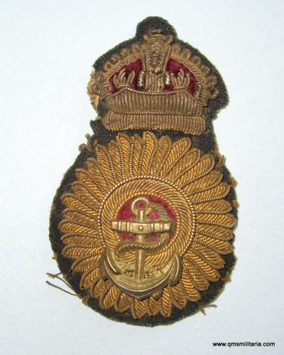 Indian Mercantile Marine  / Merchant Navy  Officers Bullion Cap Badge, pre 1947