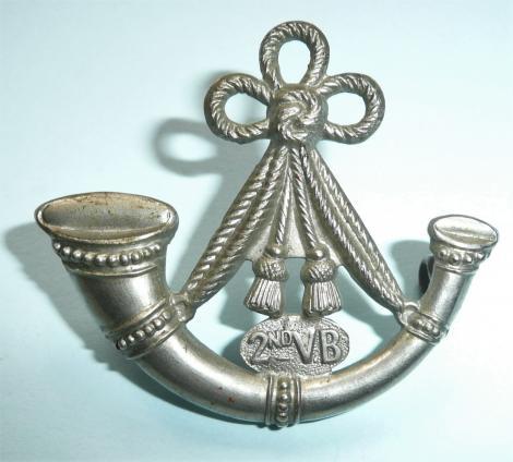 2nd Oxfordshire Volunteer Battalion Other Ranks White Metal Cap Badge