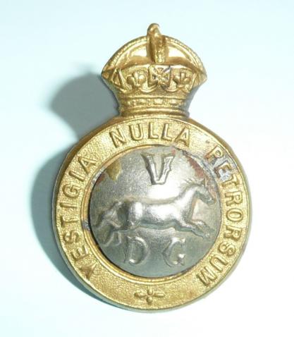 5th Dragoon Guards Bi-Metal Right Facing Other Ranks Collar Badge