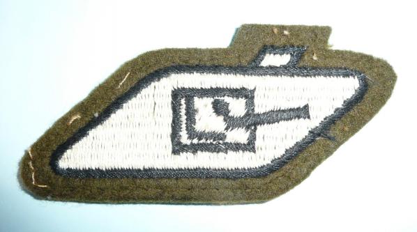 Khaki RTC / RTR Embroidered Tank Arm Badge