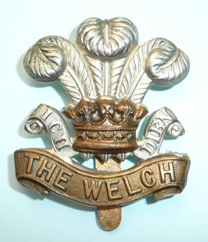 The Welch Regiment (41st & 69th Foot) Other Ranks Bi-metal Cap Badge