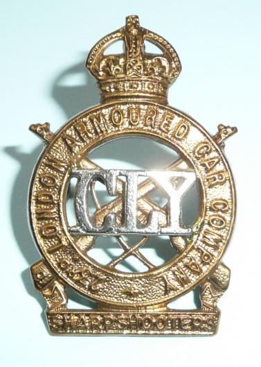 23rd London Armoured Car Company Bi-Metal Cap Badge