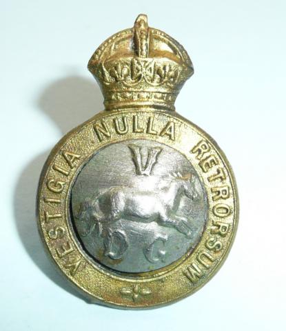 5th Dragoon Guards Bi-Metal Right Facing Other Ranks Collar Badge