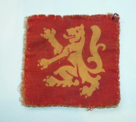 WW2 Scottish Command Troops Printed Cloth Formation Sign