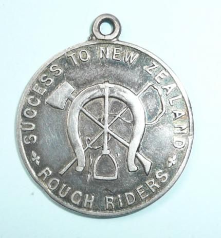 Boer War - Success to New Zealand Rough Riders Fund Raising Medallion