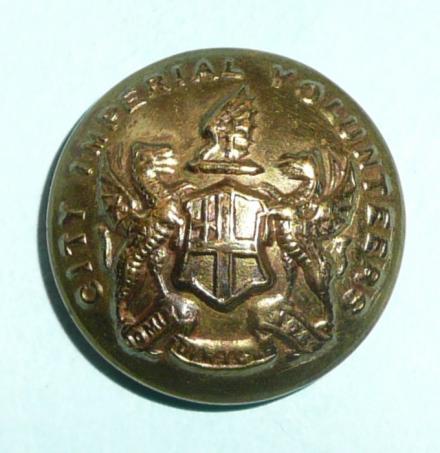 Boer War City Imperial Volunteers (CIV) Boer War raised unit large pattern brass button
