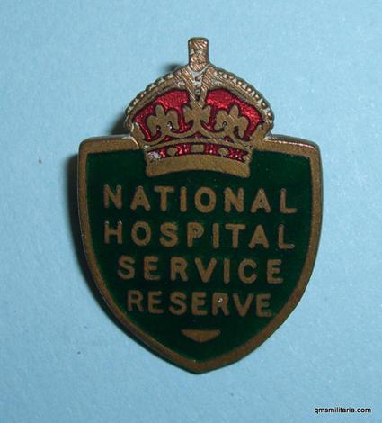 Cold War Front National Hospital Service Reserve Pin Badge