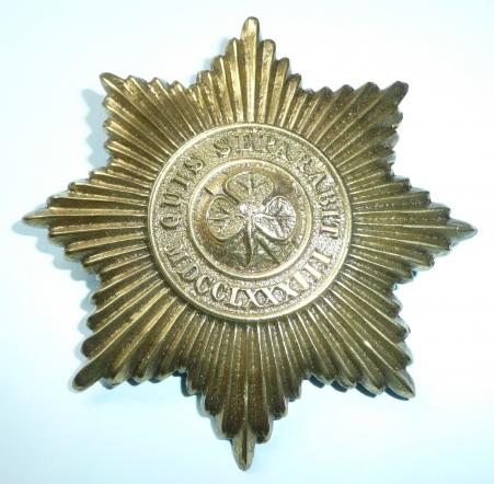 4th Royal Irish Dragoon Guards / Irish Guards Bandsmans Large Brass Pouch Badge