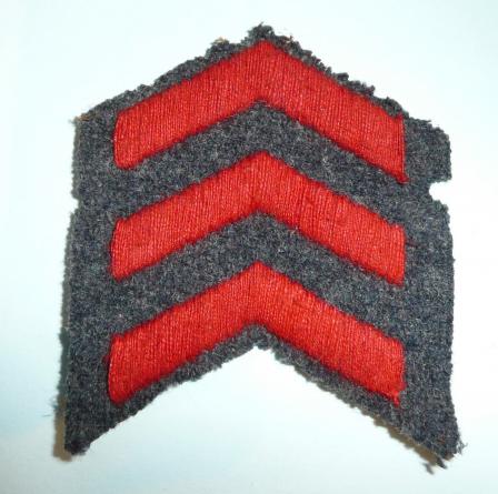 WW2 Royal Air Force (RAF) Woven 3 Year Red Service Chevron