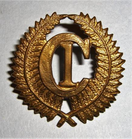 WW1 New Zealand Expeditionary Force - C1 Camp Brass Cap Badge