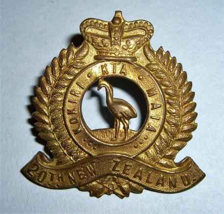 WW1 New Zealand Expeditionary Force - 20th Reinforcements Cap Badge