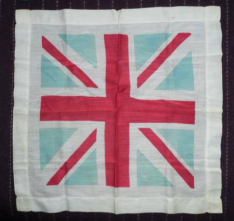 Boer War / WW1  Vintage Union Flag Printed Patriotic Handkerchief