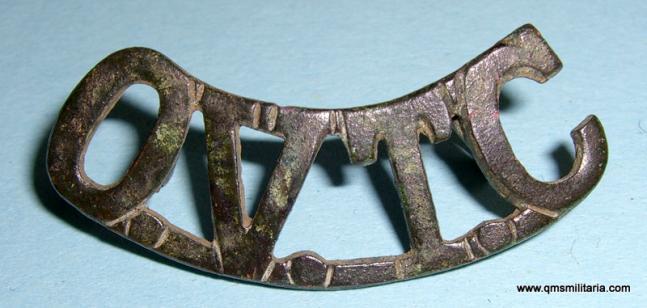 WW1 - OVTC Oxford Volunteer Training Corps Metal Shoulder Title