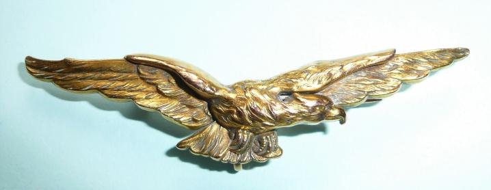 WW1 French Air Force Patriotic Sweetheart Brooch Pin Badge / Unofficial French Allied Air Forces Breast Badge