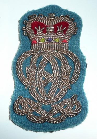 QOH (Queens Own Hussars) NCOs Bullion Arm Badge QEII Pattern Crown
