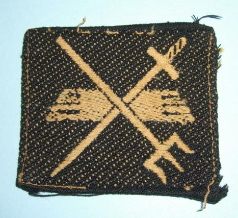 WW2 33rd Indian Corps Brabant Weave Cloth Formation Sign Designation Flash