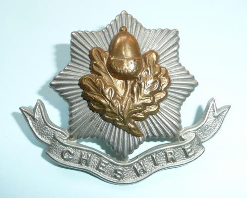 The Cheshire Regiment (22nd Foot) Victorian / Edwardian Issue Other Ranks Bi-Metal Cap Badge