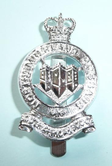 Northumberland Hussars Anodised Aluminium aa Cap Badge - Timings